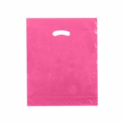 15 x 18 x 4 MAGENTA SUPER GLOSS PLASTIC BAGS