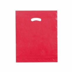 15 x 18 x 4 RED SUPER GLOSS PLASTIC BAGS