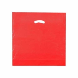 18 x 18 x 4 RED SUPER GLOSS PLASTIC BAGS