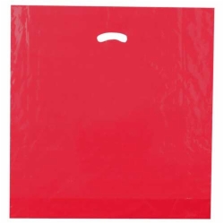 20 x 20 x 5 RED SUPER GLOSS PLASTIC BAGS