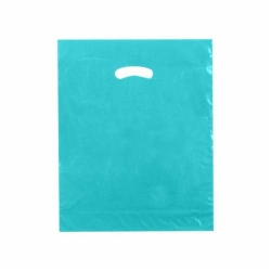 15 x 18 x 4 TEAL SUPER GLOSS PLASTIC BAGS