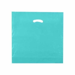 18 x 18 x 4 TEAL SUPER GLOSS PLASTIC BAGS