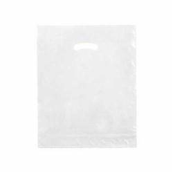 15 x 18 x 4 WHITE SUPER GLOSS PLASTIC BAGS