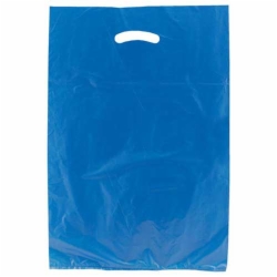 13 x 3 x 21 DARK BLUE SATIN HIGH DENSITY PLASTIC BAGS