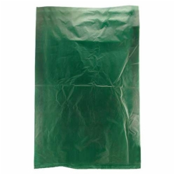 6.5 x 9.5 DARK GREEN SATIN HIGH DENSITY PLASTIC BAGS