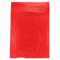 8.5 x 11 RED SATIN HIGH DENSITY PLASTIC BAGS
