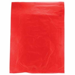 12 x 15 RED SATIN HIGH DENSITY PLASTIC BAGS