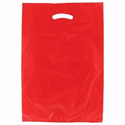 13 x 3 x 21 RED SATIN HIGH DENSITY PLASTIC BAGS