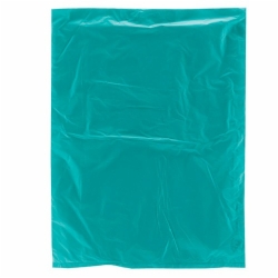 8.5 x 11 TEAL SATIN HIGH DENSITY PLASTIC BAGS