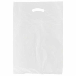13 x 3 x 21 WHITE SATIN HIGH DENSITY PLASTIC BAGS