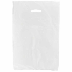 16 x 4 x 24 WHITE SATIN HIGH DENSITY PLASTIC BAGS