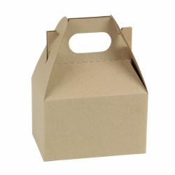 4 x 2.5 x 2.5 NATURAL KRAFT GABLE BOXES