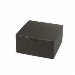 4 x 4 x 2 BLACK PINSTRIPE TUCK-TOP GIFT BOXES
