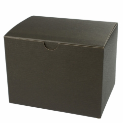 6 x 4.5 x 4.5 BLACK PINSTRIPE TUCK-TOP GIFT BOXES