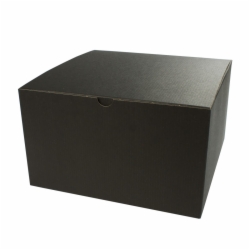 10 x 10 x 6 BLACK PINSTRIPE TUCK-TOP GIFT BOXES