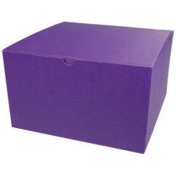 10 x 10 x 6 PURPLE TINTED TUCK-TOP GIFT BOXES