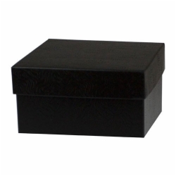 6 x 6 x 3 BLACK SWIRL HI-WALL GIFT BOX BASES