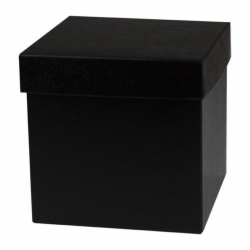 6 x 6 x 6 BLACK SWIRL HI-WALL GIFT BOX BASES