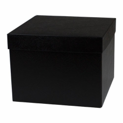 8 x 8 x 6 BLACK SWIRL HI-WALL GIFT BOX BASES