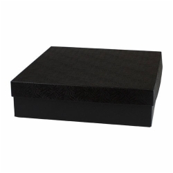 10 x 10 x 3 BLACK SWIRL HI-WALL GIFT BOX BASES