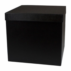 10 x 10 x 9 BLACK SWIRL HI-WALL GIFT BOX BASES