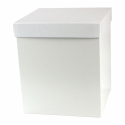 8 x 8 x 6 WHITE GLOSS HI-WALL GIFT BOX BASES