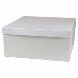 14 x 14 x 6 WHITE GLOSS HI-WALL GIFT BOX BASES
