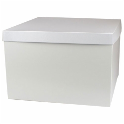14 x 14 x 9 WHITE GLOSS HI-WALL GIFT BOX BASES
