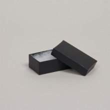 (#21) 2-1/2 x 1-1/2 x 7/8 BLACK PINSTRIPE JEWELRY BOXES