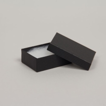(#32) 3-1/16 x 2-1/8 x 1 BLACK PINSTRIPE JEWELRY BOXES
