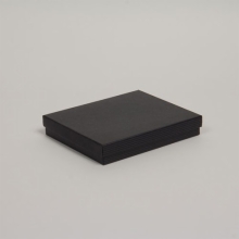 (#65) 6 x 5 x 1 BLACK PINSTRIPE JEWELRY BOXES