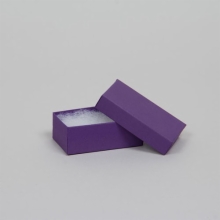(#21) 2-1/2 x 1-1/2 x 7/8 MATTE DEEP PURPLE JEWELRY BOXES
