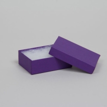 (#32) 3-1/16 x 2-1/8 x 1 MATTE DEEP PURPLE JEWELRY BOXES