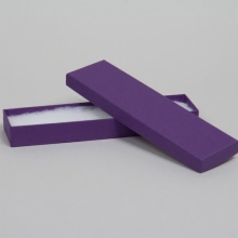 (#82A) 8 x 2 x 7/8 MATTE DEEP PURPLE JEWELRY BOXES