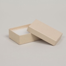 (#32) 3-1/16 x 2-1/8 x 1 OATMEAL STRIPE JEWELRY BOXES