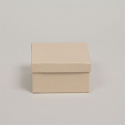 (#34) 3-1/2 x 3-1/2 x 2 OATMEAL GROOVE JEWELRY BOXES