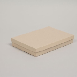(#85) 8 x 5-1/2 x 1-1/4 OATMEAL GROOVE JEWELRY BOXES