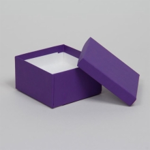 (#33D) 3-1/2 x 3-1/2 x 1-1/2 MATTE DEEP PURPLE JEWELRY BOXES