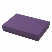 (#53) 5-1/4 x 3-3/4 x 7/8 MATTE DEEP PURPLE JEWELRY BOXES