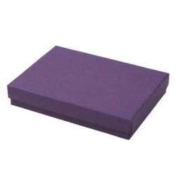 (#53) 5-1/4 x 3-3/4 x 7/8 MATTE DEEP PURPLE JEWELRY BOXES