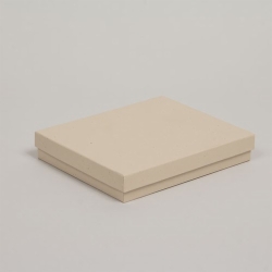 (#53) 5-1/4 x 3-3/4 x 7/8 OATMEAL GROOVE JEWELRY BOXES
