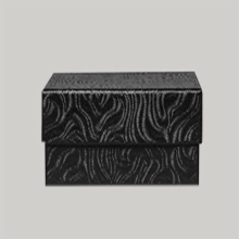 (#34) 3-1/2 x 3-1/2 x 2 BLACK SWIRL JEWELRY BOXES
