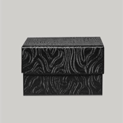(#34) 3-1/2 x 3-1/2 x 2 BLACK SWIRL JEWELRY BOXES