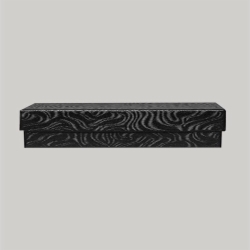 (#82A) 8 x 2 x 7/8 BLACK SWIRL JEWELRY BOXES