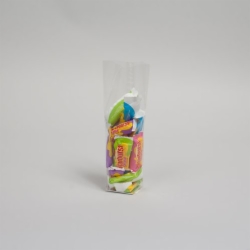1.75 x 1.75 x 8.5 CLEAR PLASTIC CANDY BAGS