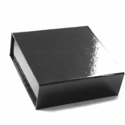 5-1/2 x 5-1/2 x 1-3/4 BLACK GLOSS MAGNETIC BOX