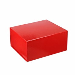 10 x 10 x 4-1/2 RED GLOSS MAGNETIC GIFT BOX