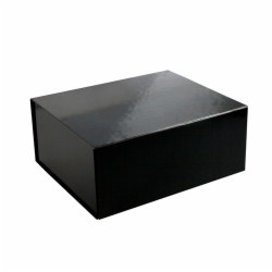 13 x 10-3/4 x 5-1/2 BLACK GLOSS MAGNETIC GIFT BOX