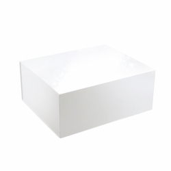 13 x 10-3/4 x 5-1/2 WHITE GLOSS MAGNETIC GIFT BOX