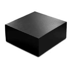 8 x 8 x 3 BLACK LEATHER MAGNETIC GIFT BOX